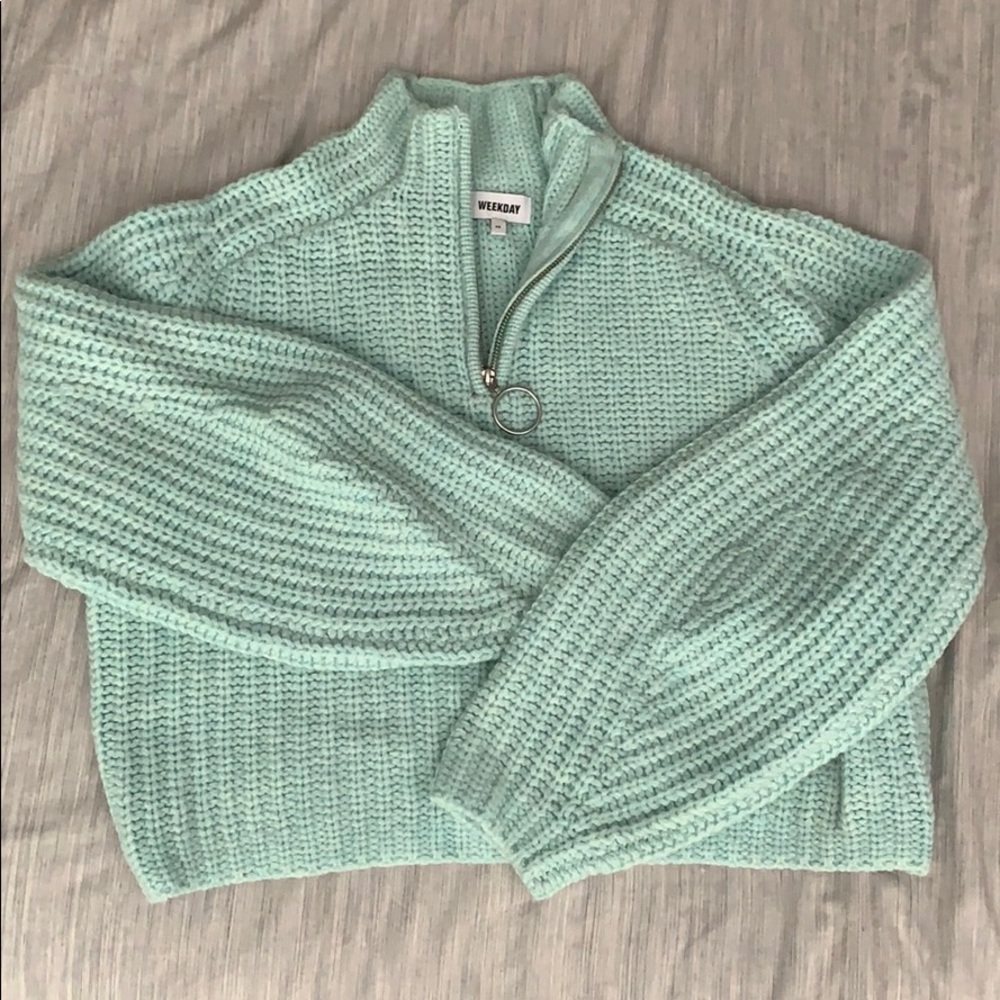 3/4th zipper sweater balloon